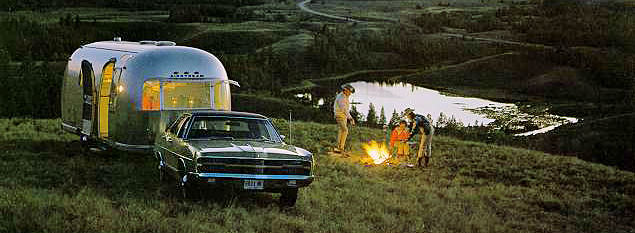Camping with an Airstream in Wyoming, in the 1970s. Image (C) Airstream.